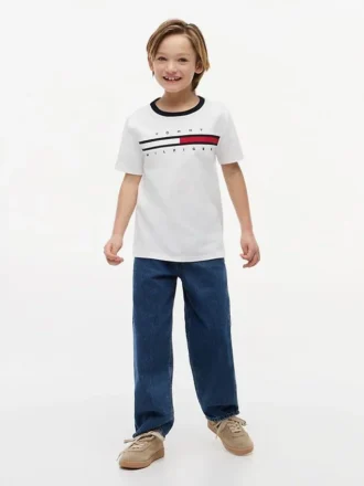 Kids’ Flag Stripe Logo T-Shirt