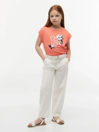 Kids’ Flip Sequin Floral Logo T-Shirt