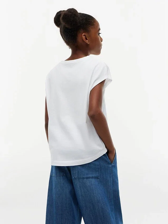 Kids’ Flip Sequin Floral Logo T-Shirt Kids’ Flip Sequin Floral Logo T-Shirt