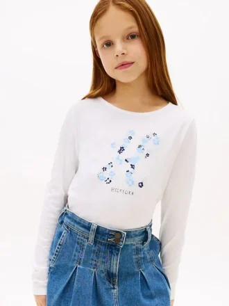 Kids’ Floral Monogram T-Shirt