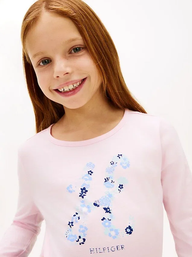 Kids’ Floral Monogram T-Shirt Kids’ Floral Monogram T-Shirt