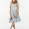 Kids’ Floral Print Ruffle Dress Kids’ Floral Print Ruffle Dress