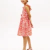 Kids’ Floral Print Ruffle-Strap Dress