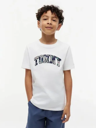 Kids’ Floral Tommy Logo T-Shirt