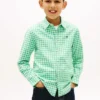 Kids’ Gingham Stretch Oxford Shirt