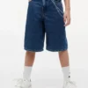 Kids’ Graffiti Print Baggy Denim Short