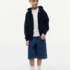 Kids’ Graffiti Print Baggy Denim Short