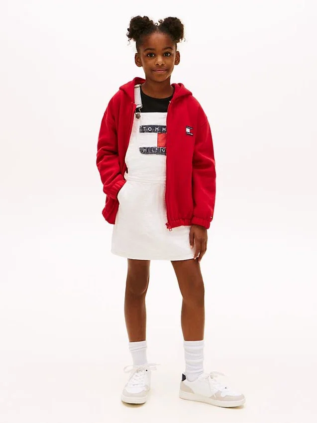 Kids’ Hilfiger Badge Denim Overall Dress Kids’ Hilfiger Badge Denim Overall Dress