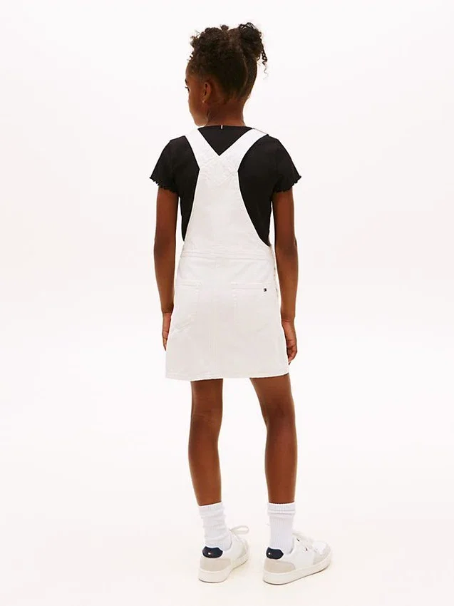 Kids’ Hilfiger Badge Denim Overall Dress Kids’ Hilfiger Badge Denim Overall Dress