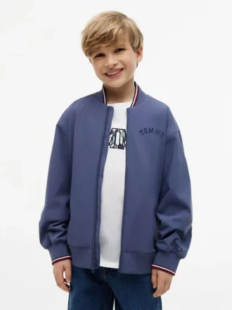 Kids’ Hilfiger Logo Bomber Jacket