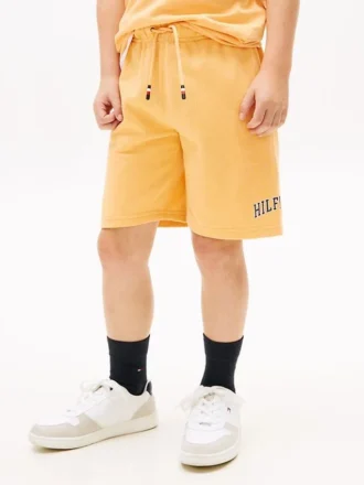 Kids’ Hilfiger Logo Wide Leg Sweatshort
