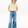 Kids’ Lettuce-Trim Ribbed Top