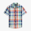 Kids’ Linen-Cotton Blend Madras Shirt