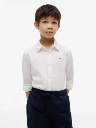 Kids’ Linen-Cotton Blend Shirt