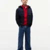 Kids’ Mixed Media Hooded Quilted Jacket Kids’ Mixed Media Hooded Quilted Jacket