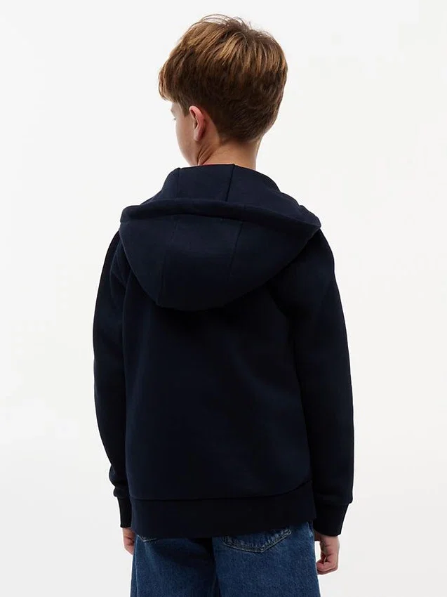 Kids’ Mixed Media Hooded Quilted Jacket Kids’ Mixed Media Hooded Quilted Jacket
