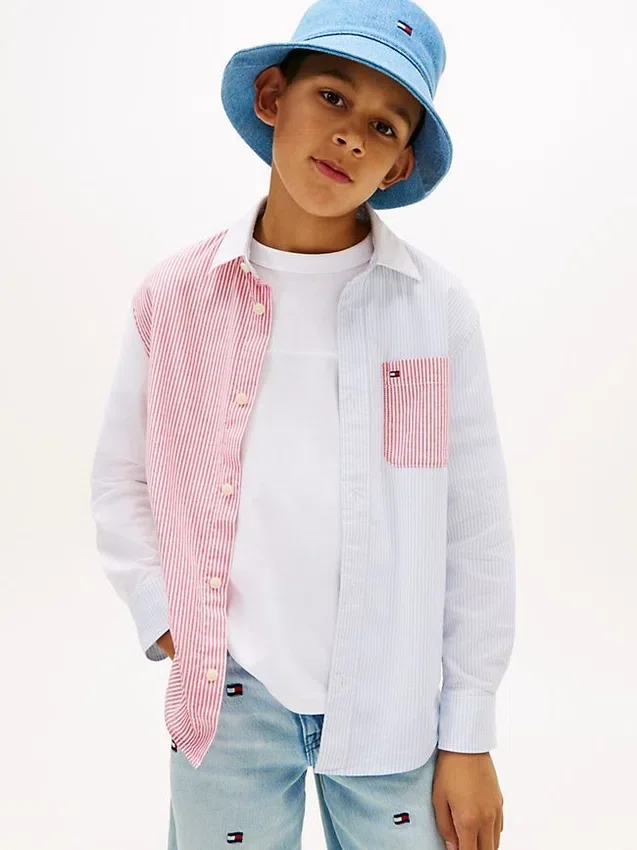 Kids’ Mixed Stripe Stretch Oxford Shirt Kids’ Mixed Stripe Stretch Oxford Shirt