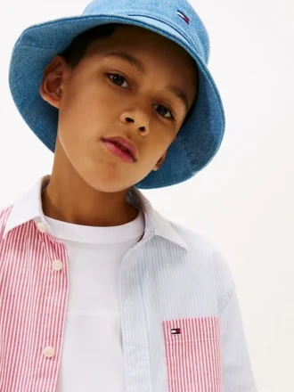 Kids’ Mixed Stripe Stretch Oxford Shirt
