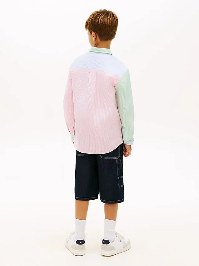 Kids’ Mixed Stripe Stretch Oxford Shirt Kids’ Mixed Stripe Stretch Oxford Shirt