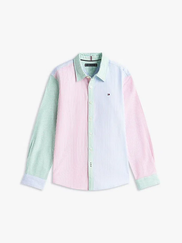 Kids’ Mixed Stripe Stretch Oxford Shirt Kids’ Mixed Stripe Stretch Oxford Shirt