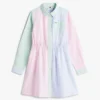 Kids’ Mixed Stripe Stretch Shirtdress