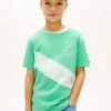 Kids’ Monogram Banner Stripe T-Shirt