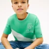 Kids’ Monogram Banner Stripe T-Shirt