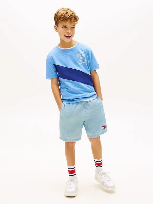 Kids’ Monogram Banner Stripe T-Shirt Kids’ Monogram Banner Stripe T-Shirt