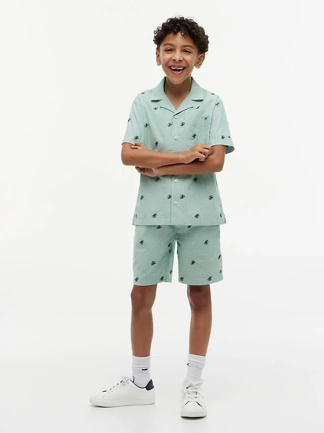 Kids’ Monogram Logo Striped Short Kids’ Monogram Logo Striped Short