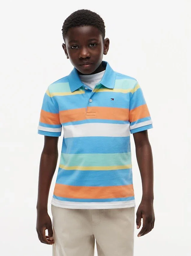 Kids’ Multicolor Stripe Stretch Polo Kids’ Multicolor Stripe Stretch Polo