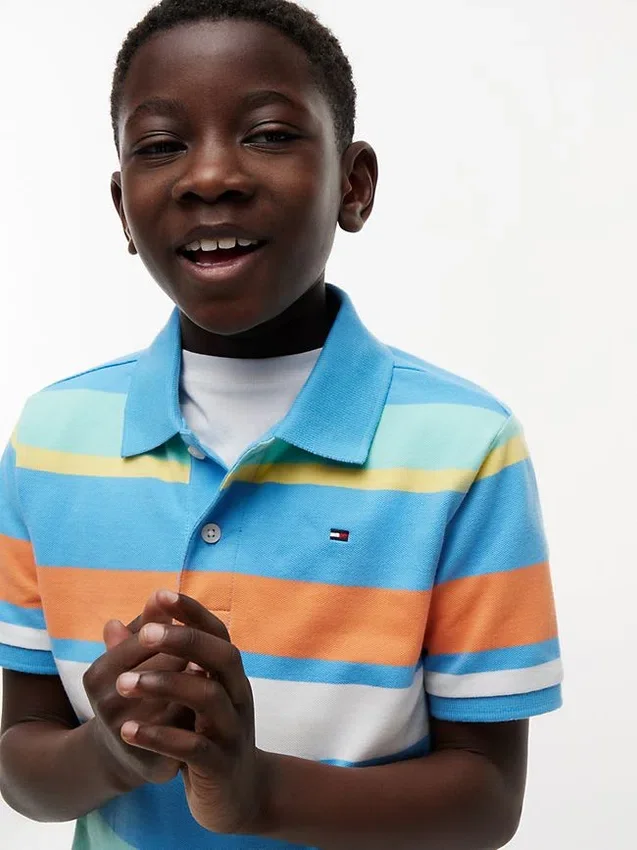 Kids’ Multicolor Stripe Stretch Polo Kids’ Multicolor Stripe Stretch Polo