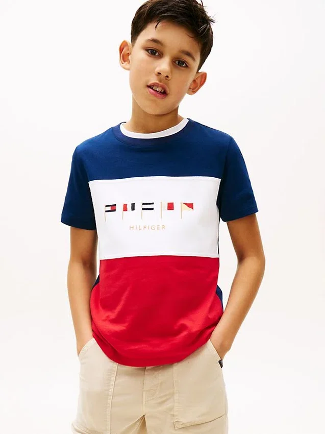 Kids’ Multiflag Logo Colorblock T-Shirt Kids’ Multiflag Logo Colorblock T-Shirt