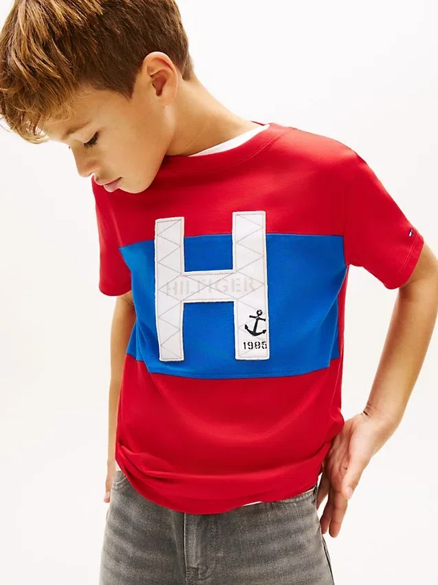 Kids’ Nautical H Logo Colorblock T-Shirt Kids’ Nautical H Logo Colorblock T-Shirt