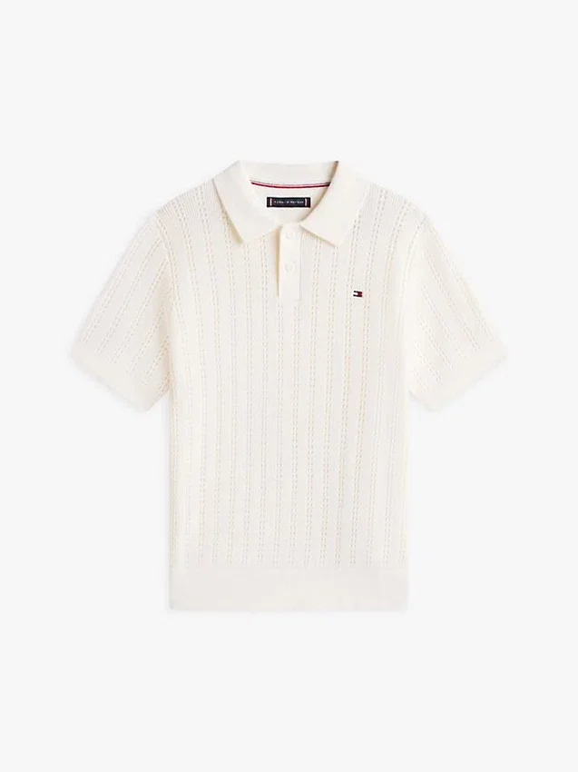 Kids’ Open Knit Sweater Polo Kids’ Open Knit Sweater Polo