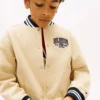 Kids’ Peached Twill Varsity Bomber