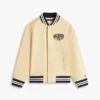 Kids’ Peached Twill Varsity Bomber