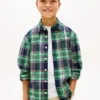 Kids’ Plaid Stretch Oxford Shirt