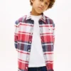 Kids’ Plaid Stretch Oxford Shirt