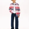 Kids’ Plaid Stretch Oxford Shirt