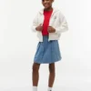 Kids’ Pleated Denim Skirt