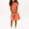 Kids’ Pleated Stretch Polo Dress