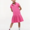 Kids’ Pleated Stretch Polo Dress