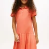 Kids’ Pleated Stretch Polo Dress