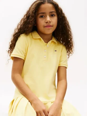 Kids’ Pleated Stretch Polo Dress