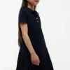 Kids’ Pleated Stretch Polo Dress