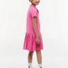 Kids’ Pleated Stretch Polo Dress