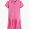 Kids’ Pleated Stretch Polo Dress