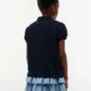 Kids’ Puff-Sleeve Stretch Polo