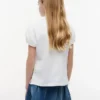 Kids’ Puff-Sleeve Stretch Polo