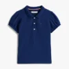 Kids’ Puff-Sleeve Stretch Polo